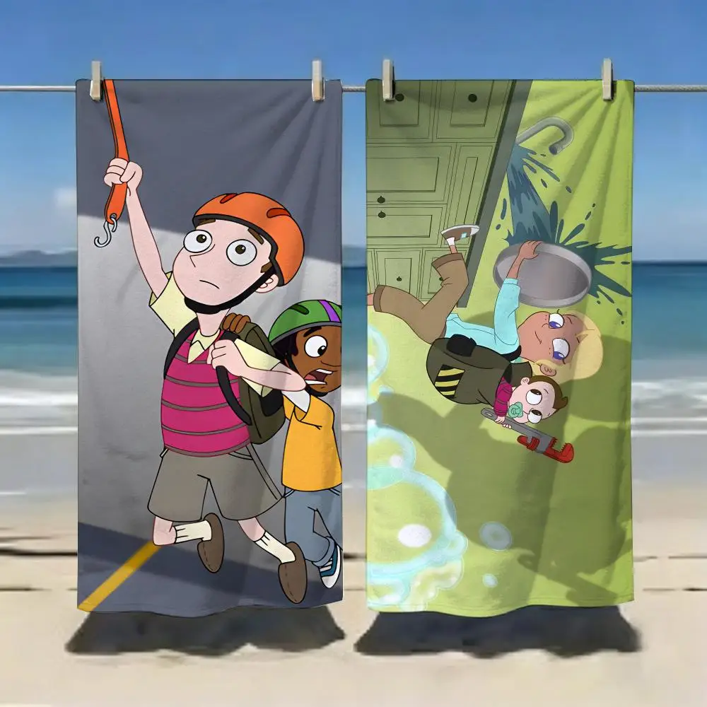 Kids Cartoon M-Milo Murphys Law Towel Microfiber soft Beach Towel for Travel Fitness Sauna Bathing Camping