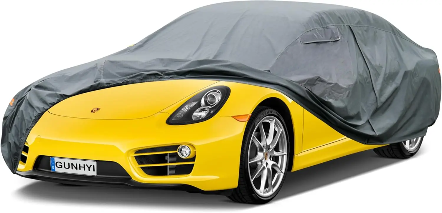 

16-Layer Waterproof All-Weather Car Cover for Coupe Sports Sedan, Universal Fit Audi TT,Porsche 718 Boxster Cayman,Toyota Supra