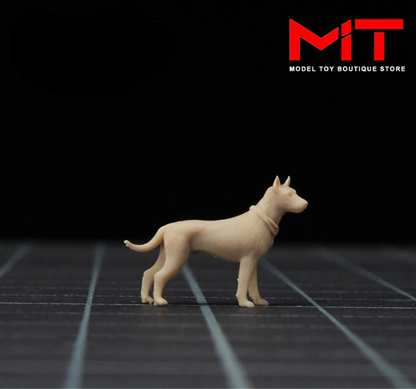 Figura en miniatura de Mad Crazy, figura de soldados masculinos y perros, modelo de Coches, Vehículos, juguetes, 1/64, 1/43