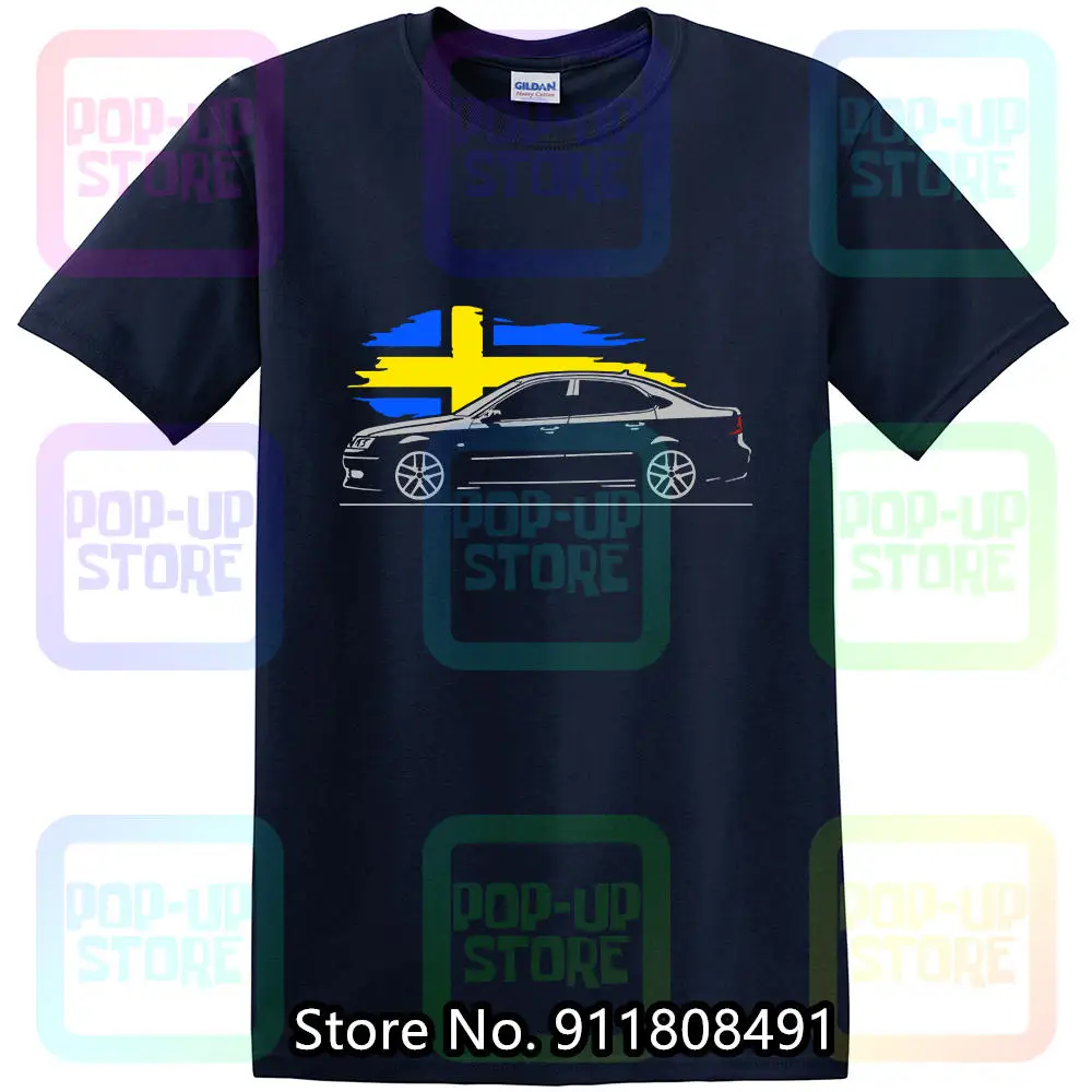 T shirt for saab 9 3 aero fans turbo 9 3x 1 8t 2 8t v6 classic swedish sportscar