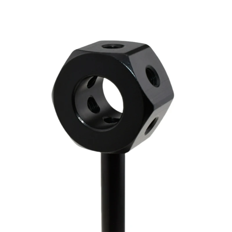 R91A Dado flangiato esagonale in alluminio da 1/4 pollice Flangia dado esagonale 1/4-20 per pali prolunga, luci da da