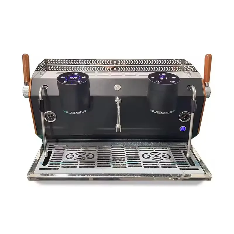 2 Group 4 Boiler Semi Auto Espresso Machine Touch Programmable for Commercial Coffee Shop Custom