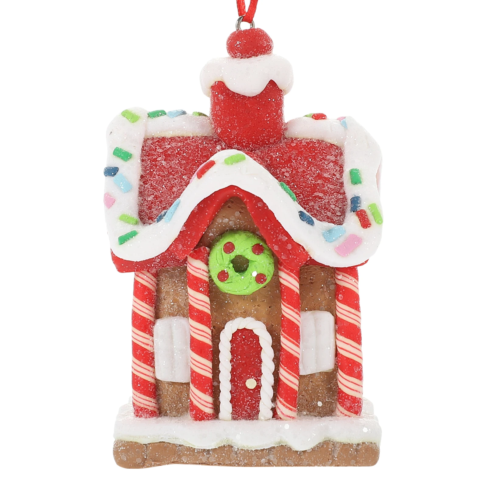 

Festive Christmas Table Decor Mini House Ornament with Cute Design for Home Office Party Centerpiece Xmas Miniature House
