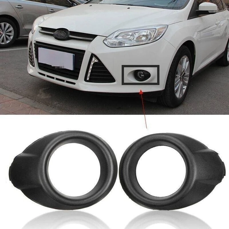 

Противотуманные фары, рамка лампы, кольцевая крышка, отделка для Ford Focus MK3 2012 2013 2014, противотуманные фары, крышки для гриля, 2 шт., автомобильные аксессуары