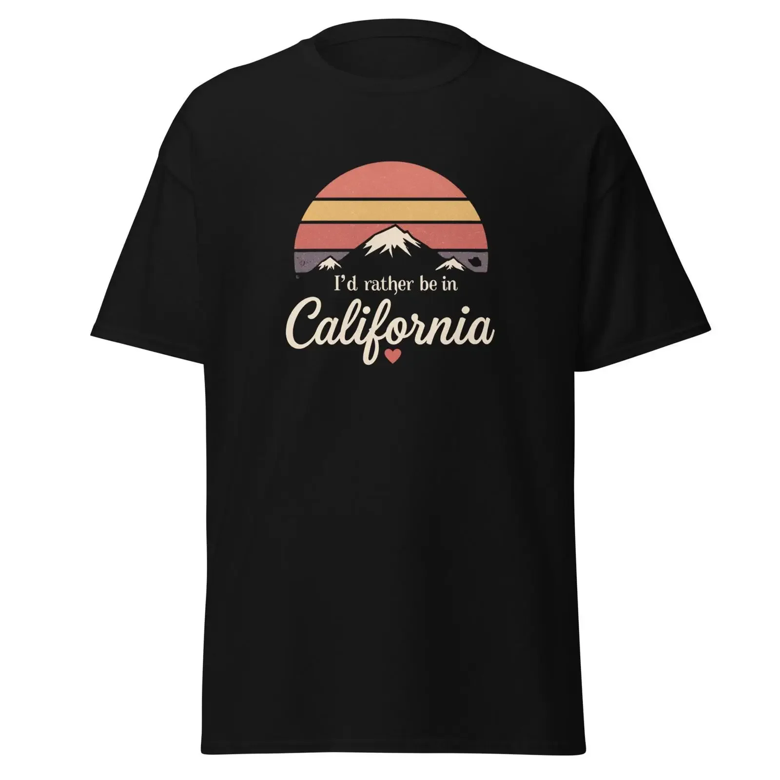 Camiseta Retro California Sunset, estilo vintage de la costa oeste, lavada, para uso diario, ropa de diseñador cómoda y suave para hombre