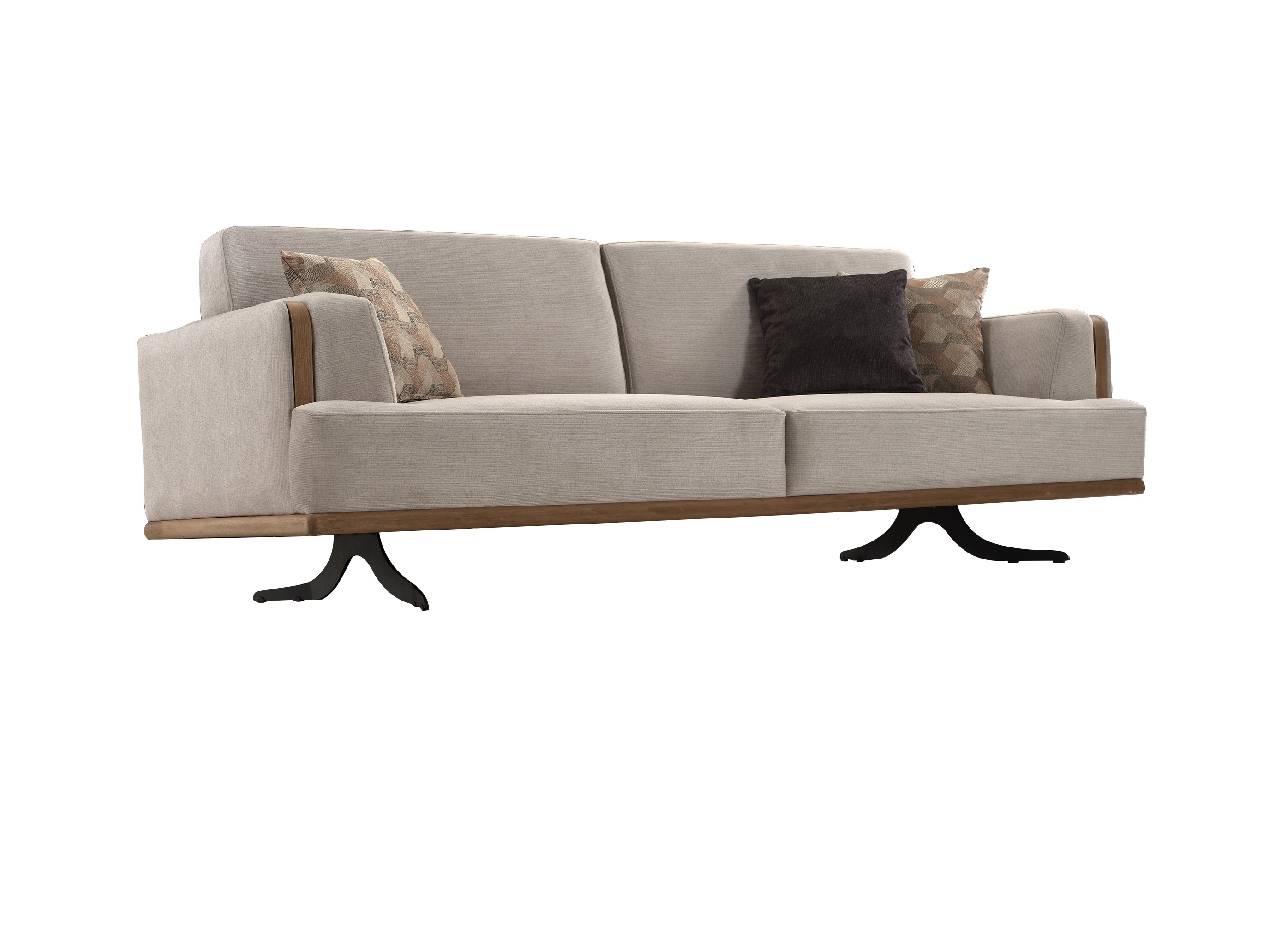 *  Luxury European-Style Modular Wood Sofa Sets for Villa Warehouse Living Room Kitchen or Workshop