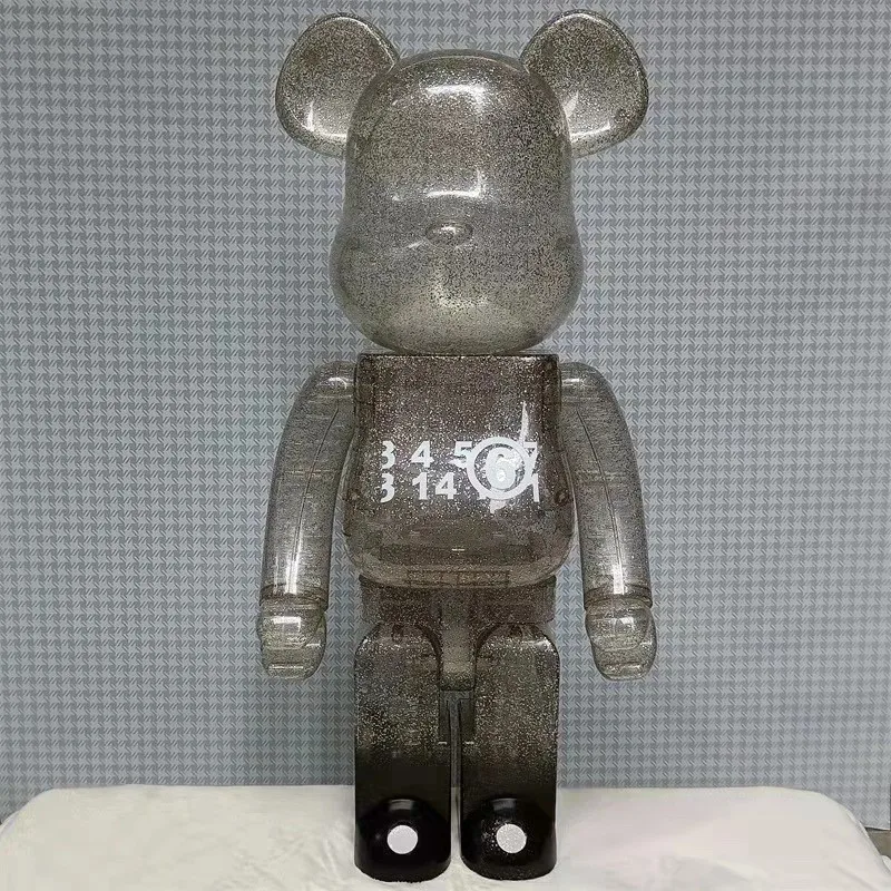 Bearbrick 1000% Macau Limited Transparent MM6 Building  BB  Model Ornament Trendy Play action figure