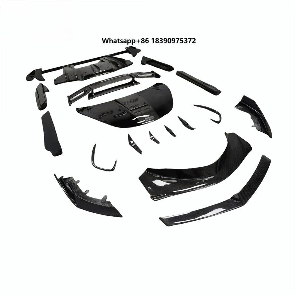 Dry Carbon Fiber Body Kit for McLaren GT Upgrade Front Lip Side Skirts Rear Diffuser Hood Side Skirt Perfect Fitment