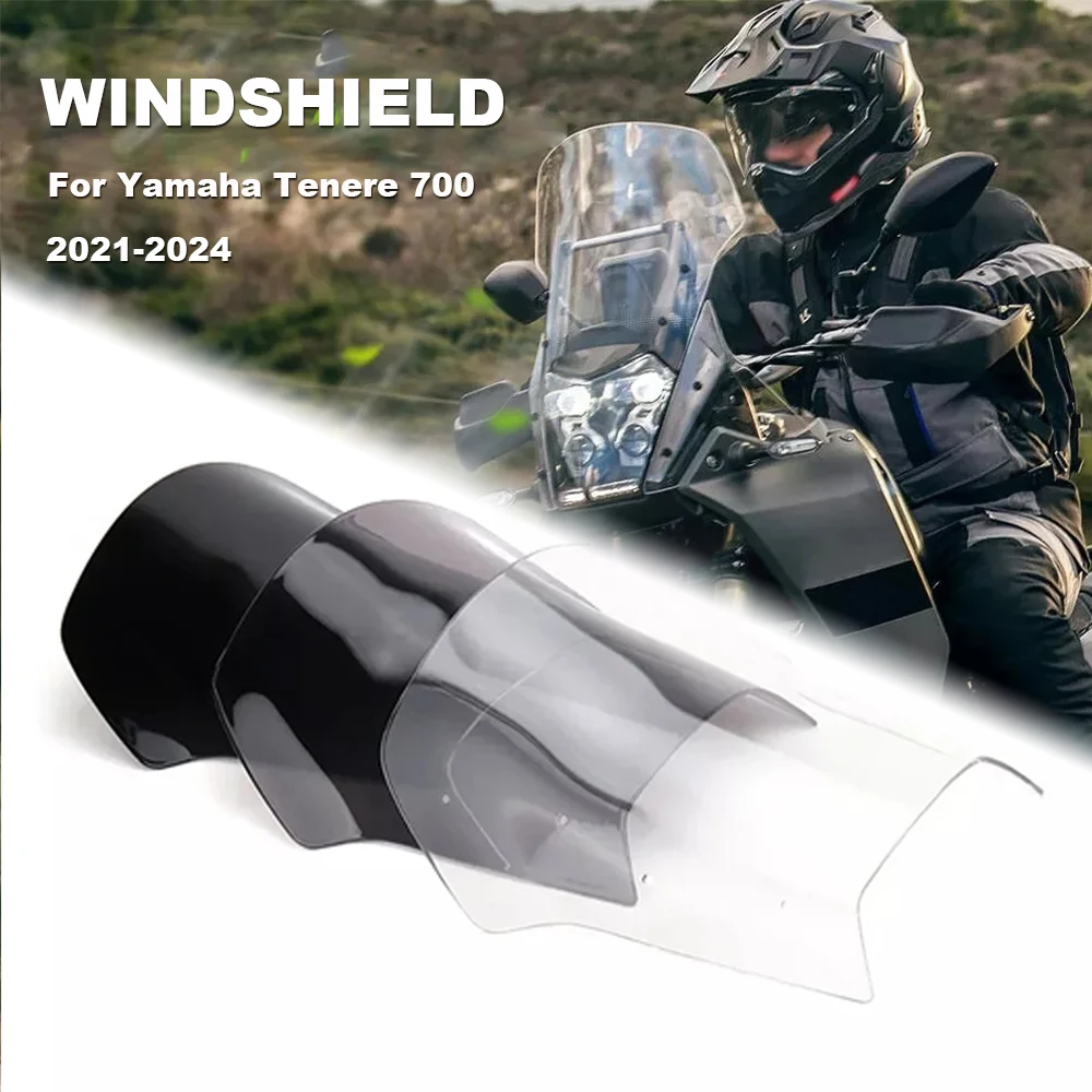 

For YAMAHA TENERE 700 Tenere700 Tenere 700 2021-2024 Motorcycle Sport Windshield Windscreens Wind Deflectors Viser Visor Kit