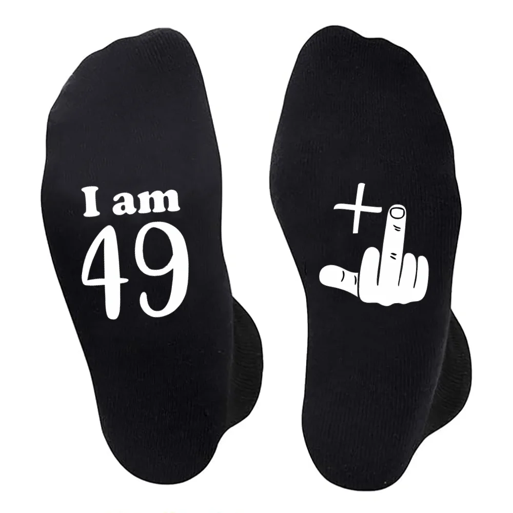 Lustige Socken zum 50. Geburtstag, unhöfliches Neuheitsgeschenk für Väter oder Ehemänner, 50-jährige Dekorationszubehör, Geburtstagsparty-Zubehör – Detail 1
