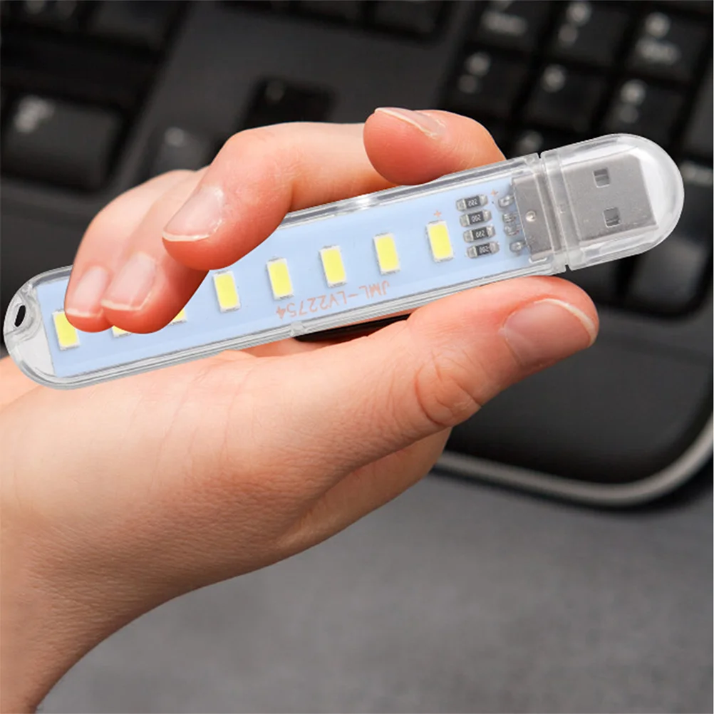 4 Pcs Laptop Light for USB Night Mini Table Lamp Reading Office Laptops Computers
