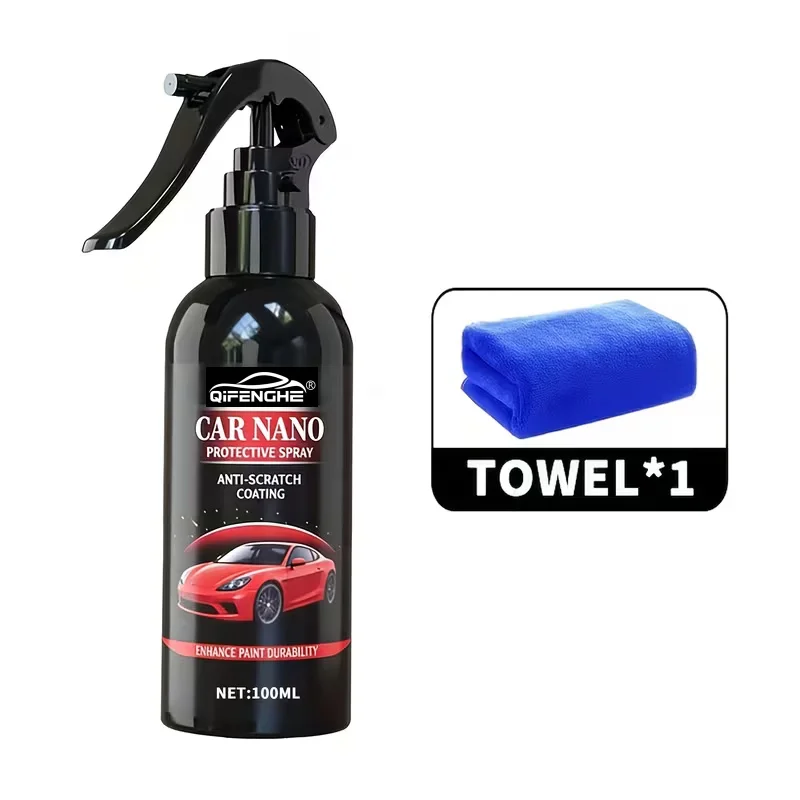 Auto Nano-Beschichtungsspray-Set, Kratzfestes Schutzmittel mit Mikrofasertuch, Hydrophobe Lackschutzschicht für Autoglanz & -schutz – Detail 4
