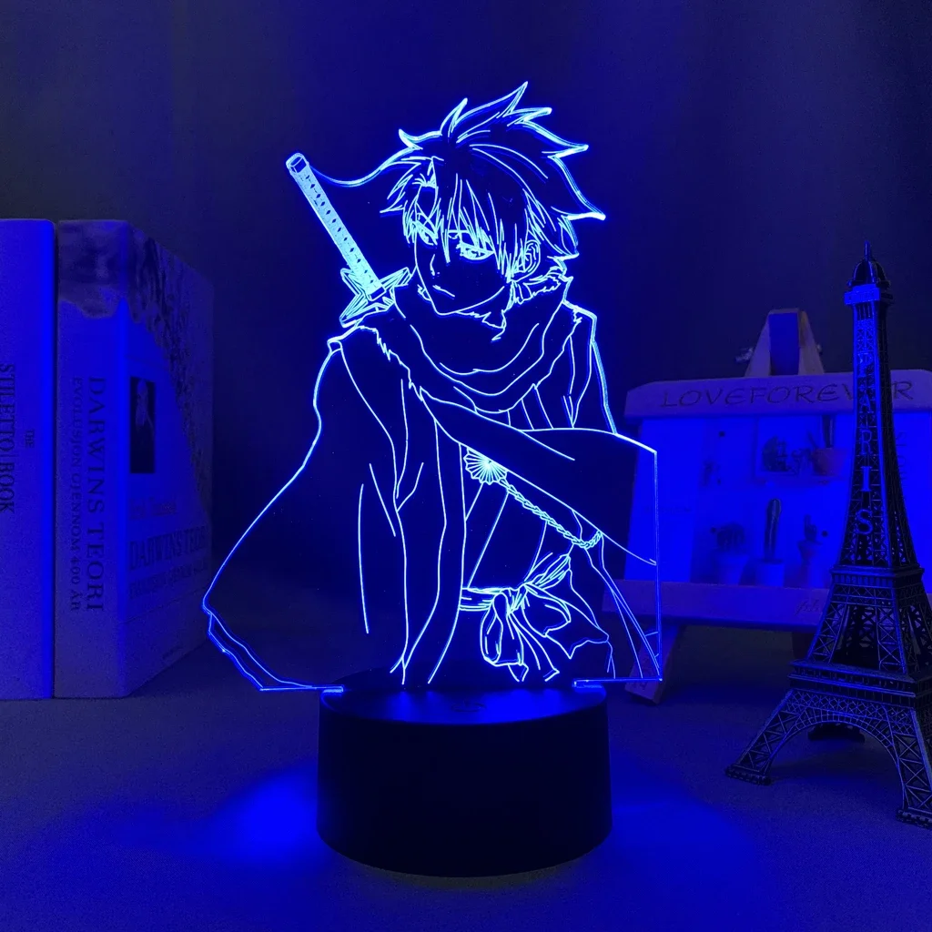 Anime Led Light Bleach Toshiro Hitsugaya for Bedroom Deco Light Brithday Gift Room Decor Manga 3d Lamp Toshiro Hitsugaya Bleach