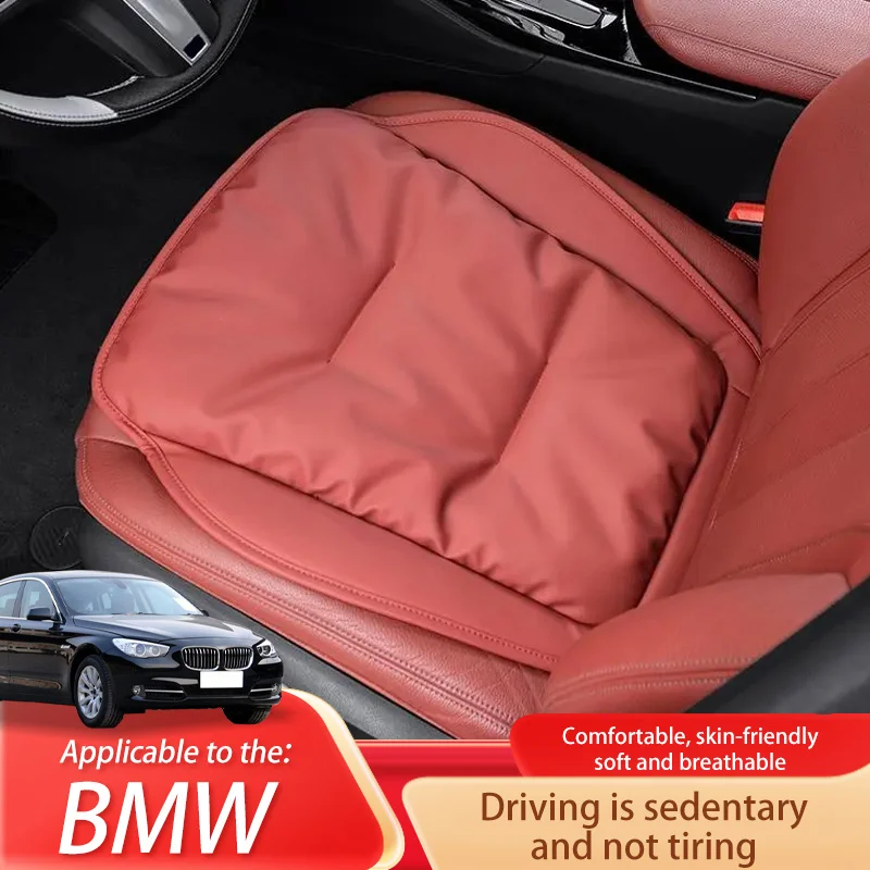 Almofada de assento de carro, almofada de suporte de couro de luxo, esponja de alto rebote, capa de assento para bmw série 5 gt