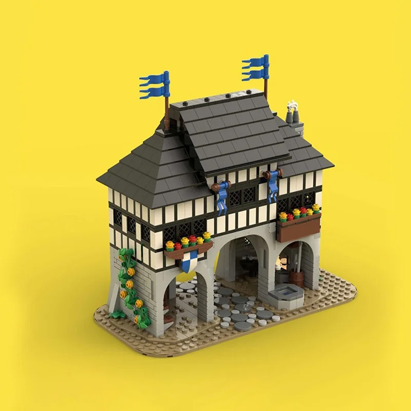 1207 pz MOC Falcon s Keep Castle Nero Falconsed Modello Building block giocattoli Architettura Idea FAI DA TE Regali Di Natale Educazione Per Bambini