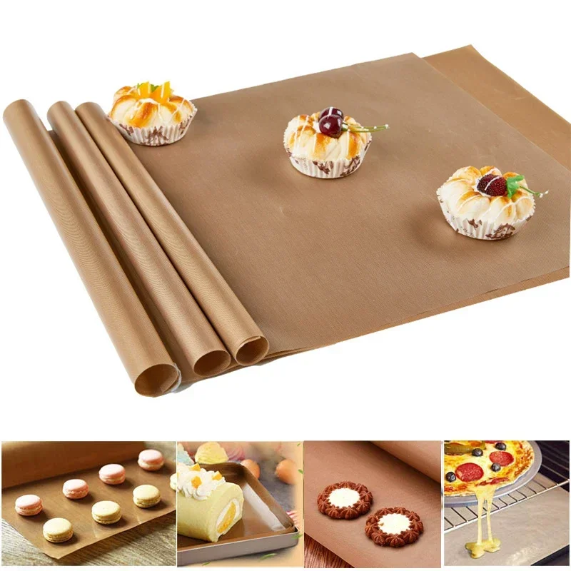 High Temperature Resistant Reusable Baking Pad Pastry Slices Non-stick Grill Cake Pad Oven Tool Baking Set Large 1pc Accessories