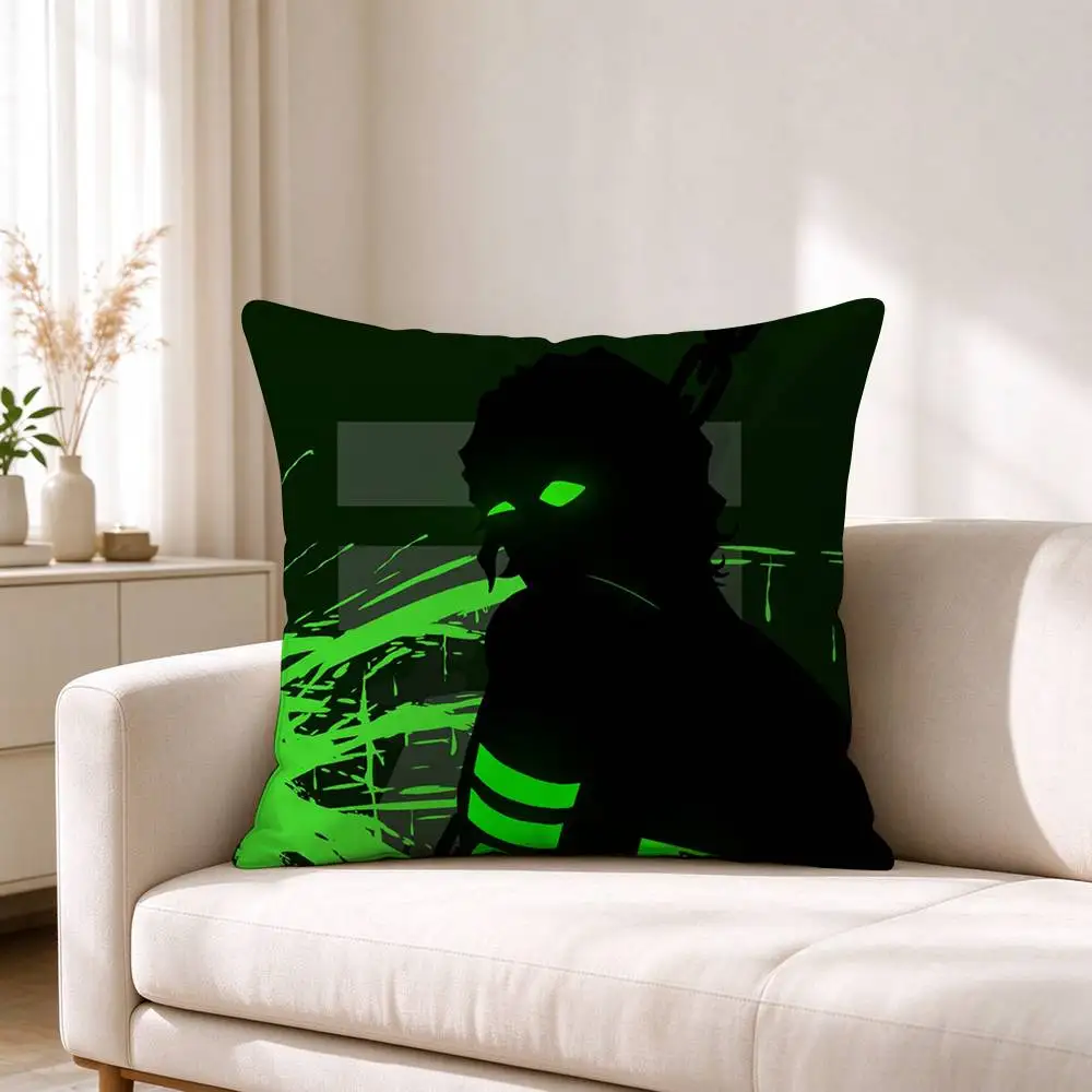 H-Horror Visual Novel YKMET Strade Square Double-Sided printed Pillow Case Bedroom Bedside Pillow Sofa Cushion Cover 6