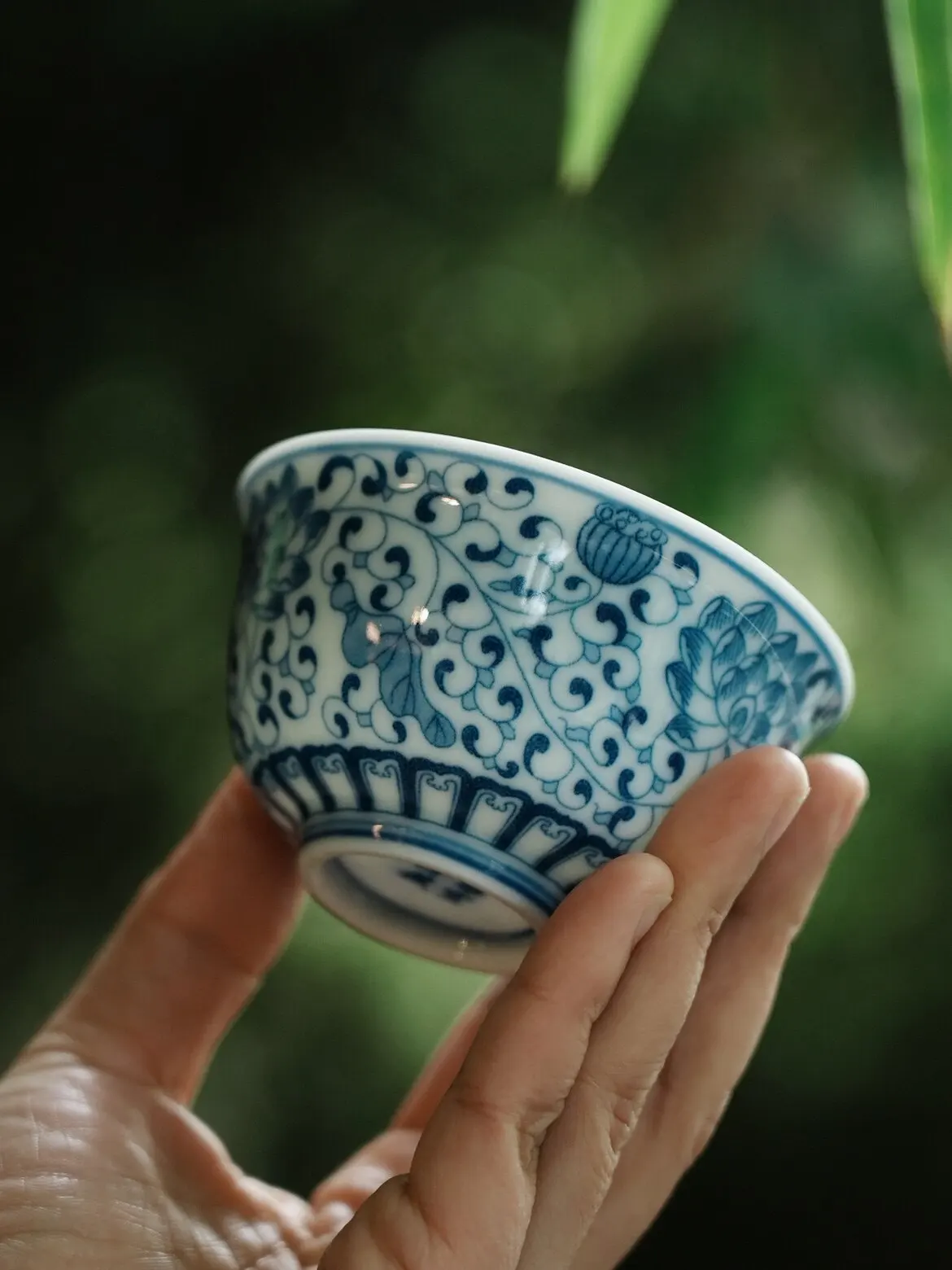 Jingdezhen Interlock Branch Tea Cup Antique Mud Glazed Red Tea Cup Cup Sitting on the Ground to Make Money Single Cup Ceramic