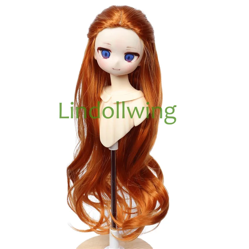 1/3 BJD Wig Pullip Dal DD SD Dollfie Doll Wig 8-9 inch Long Curly Center Wig Collection Hair