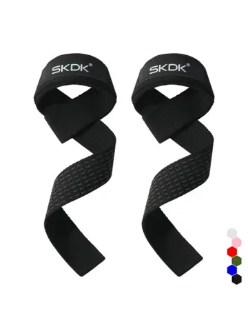 2Pcs Weightlifting Wrist Straps Strength Training Adjustable Non-slip Gym Booster Bands Fitness Lifting Support Sports Grip Band