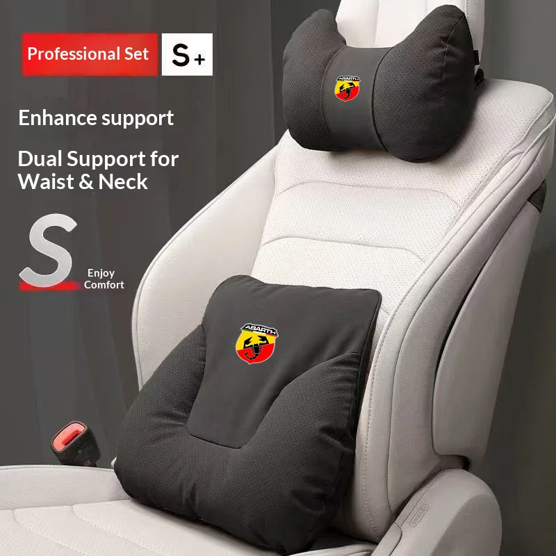For Abarth 500 500l 500c 500x 500e Tipo Toro Stilo Ducato Punto Car Headrest Neck Support Seat Lumbar Cushion Soft Neck Pillow
