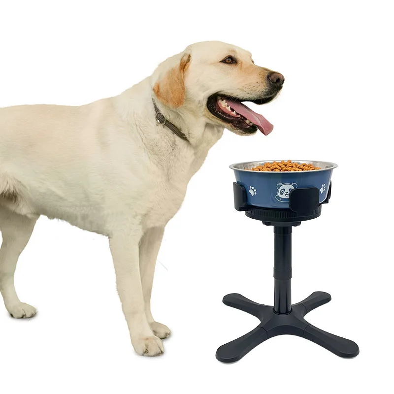 durable-plastic-adjustable-height-elevated-dog-bowl-stand-anti-tip-raised-pet-feeder-bracket-non-slip-neck-protector-for-dogs