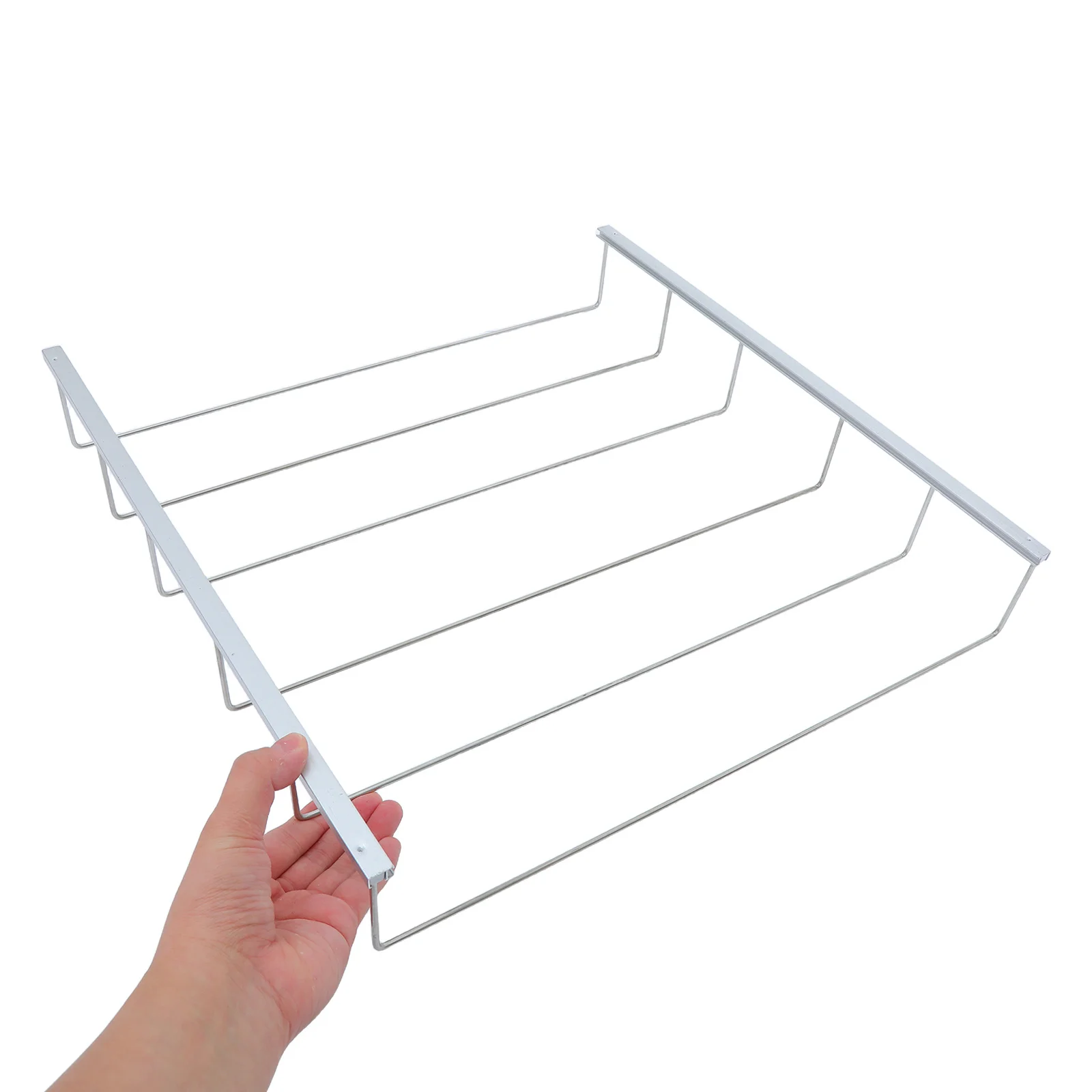 رف مشروبات الثلاجة المنظم لتخزين زجاجات مياه الصودا، زيادة مساحة رف الفريزر وحامل المشروبات #1