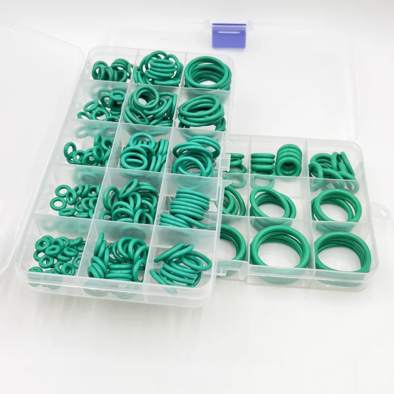 Fluorine Rubber Ring Green FKM O Ring Seal CS 1-3.1mm Fluoro-oxygen O-ring Gasket Ring Corrosion-resistant Seal Heat Wearable