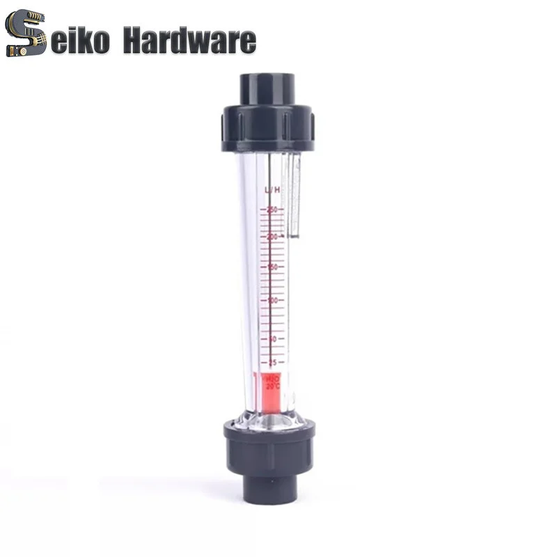 Plastic Float Flowmeter Liquid Water Flow Meter Rotameter  UPVC Pipeline Flowmeter 1 Pcs