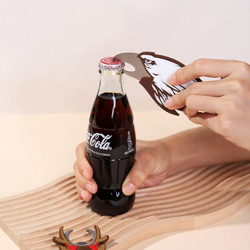 

IK Christmas Beer Opener Fridge Magnet Bottle Opener Novelty Christmas Gifts Stocking Stuffer Bar Tools Christmas Party Supplies