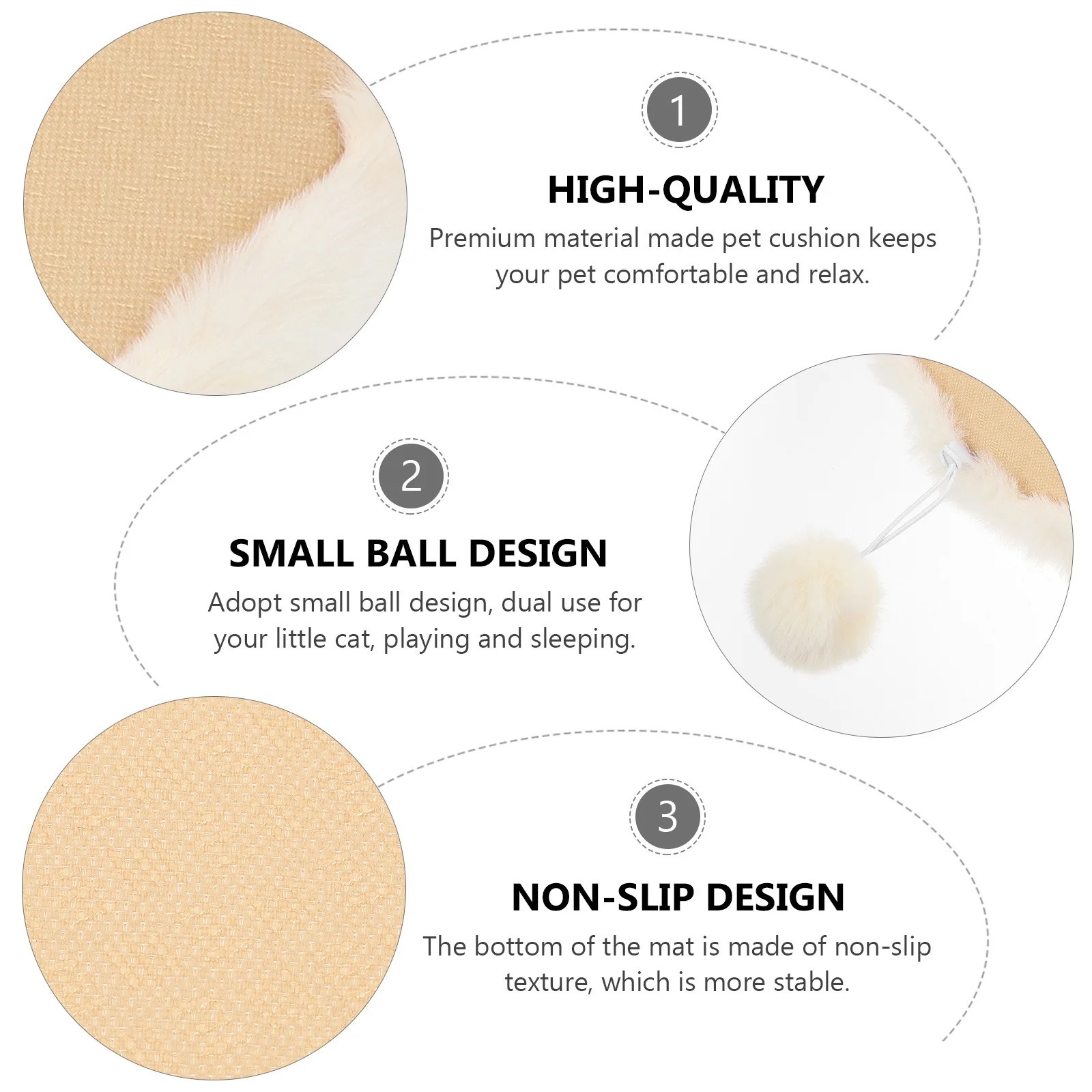 

Cat Sleeping Cushion Pet Warm Cushion Kitten Bed Mat Super Gentle Padding Relieves Joint Muscle Pain Creative Lovely Design