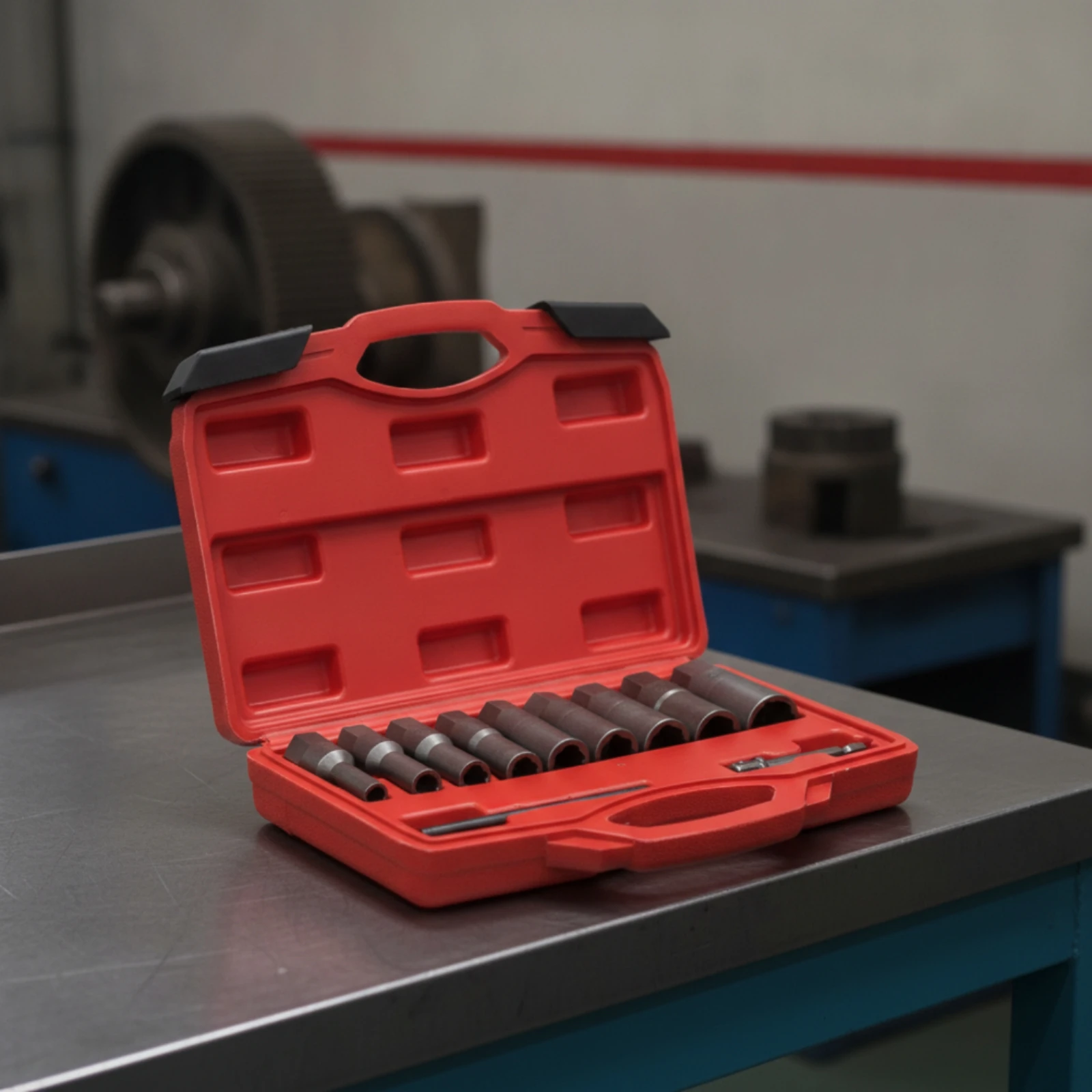 11 Pieces Nut Extractor Set Broken Bolt Extractor Socket Set Removal Tool High-Hardness Heat-Treated for Mechanics