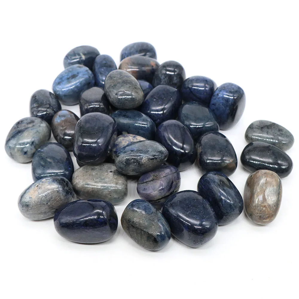 Natural Tumbled Stones Dumortierite Healing Crystal Reiki Quartz Gems Energy Minerals Specimen Garden Tank Aquarium Home Decor