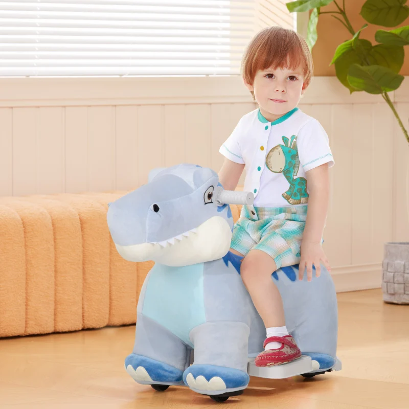 Criança passeio no cavalo de balanço brinquedo de pelúcia de madeira branca seguro macio berçário pelúcia animal rocker crianças decoração do quarto do bebê presente do feriado
