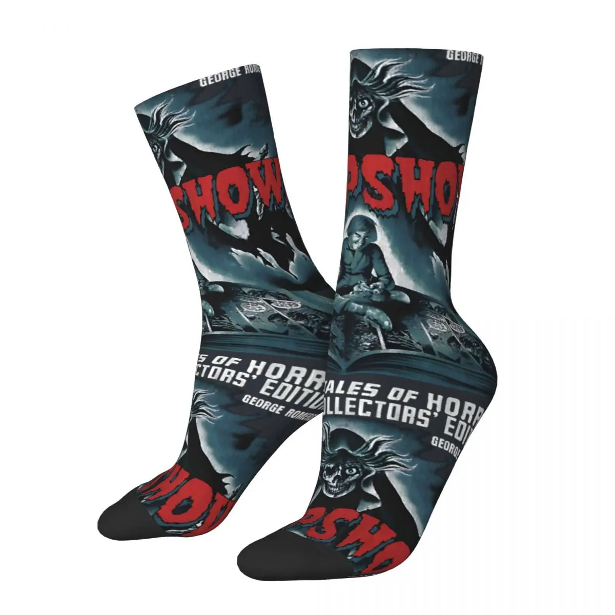 Crazy compression Creepshow Stephen King George Romero Sock for Men Harajuku Creepshow Quality Pattern Crew Sock Novelty