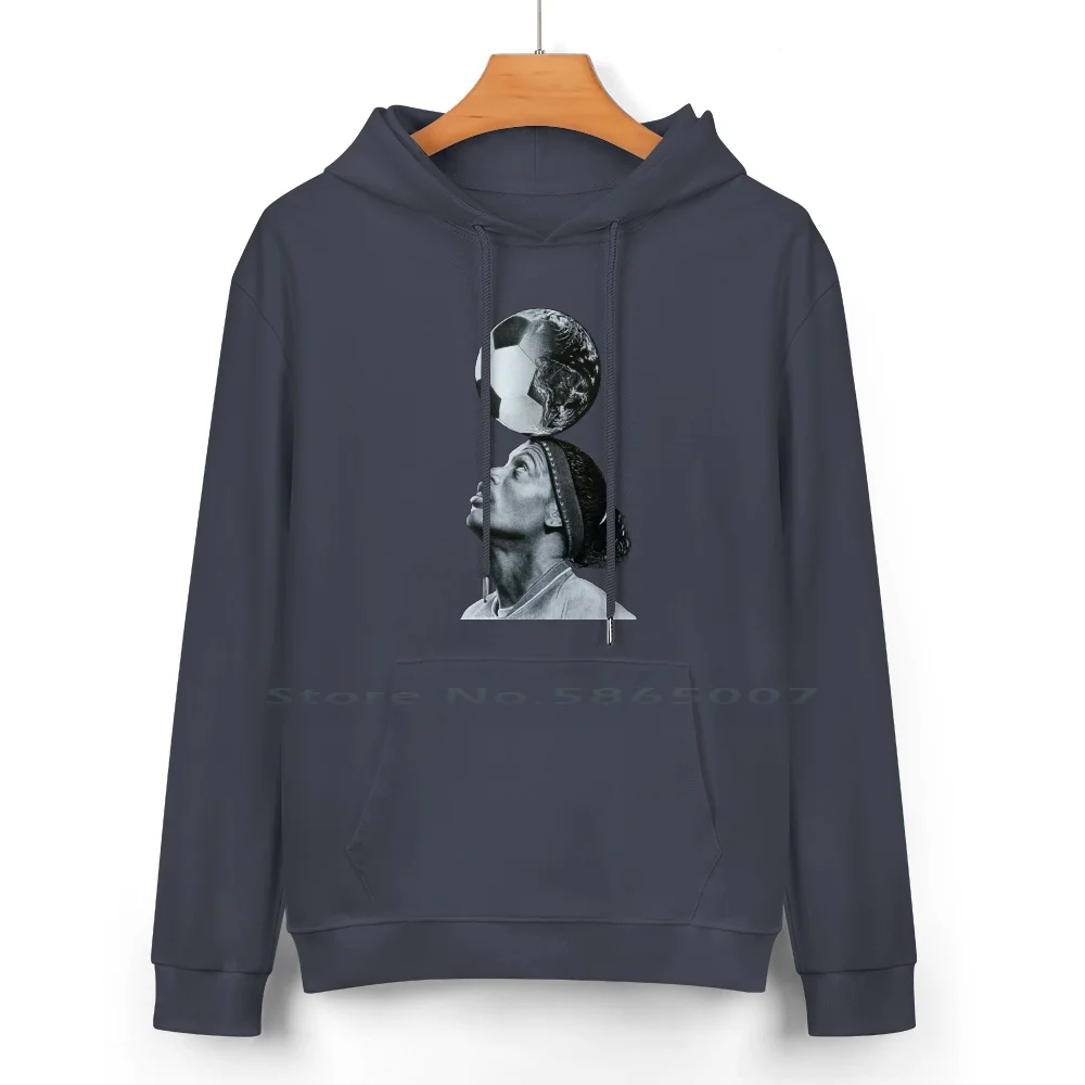 Art Ronaldinho Illustration Pure Cotton Hoodie Sweater 24 Colors Ronaldinho Art Ronaldinho Wallpaper Ronaldinho Illustration