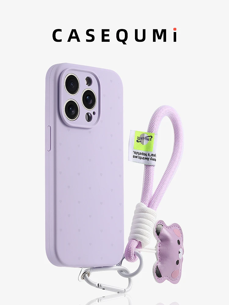 

Taro purple love apple 16 phone case apple 16promax new iphone 16pro cover apple 15 silicone 13 fallproof ProMax for Pro
