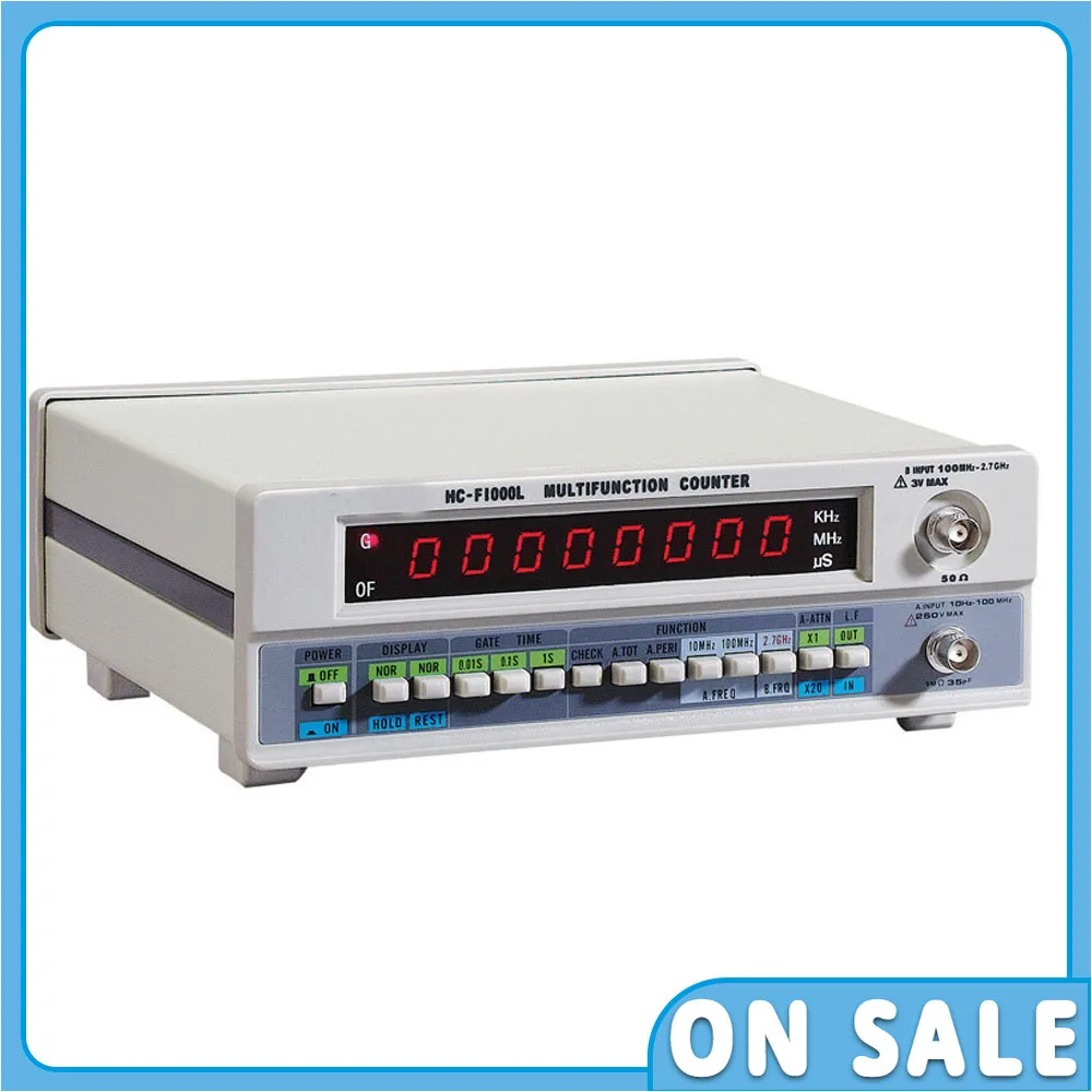 HC-F1000L Frequency Meter 1G Frequency Crystal Oscillator Signal Counter Test 8-bit LED Display