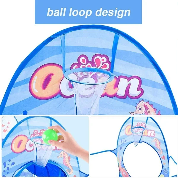 3 em 1 jogar tenda brinquedos do bebê piscina de bolinhas para crianças oceano bolas piscina dobrável crianças jogar tenda cercadinho túnel jogar casa