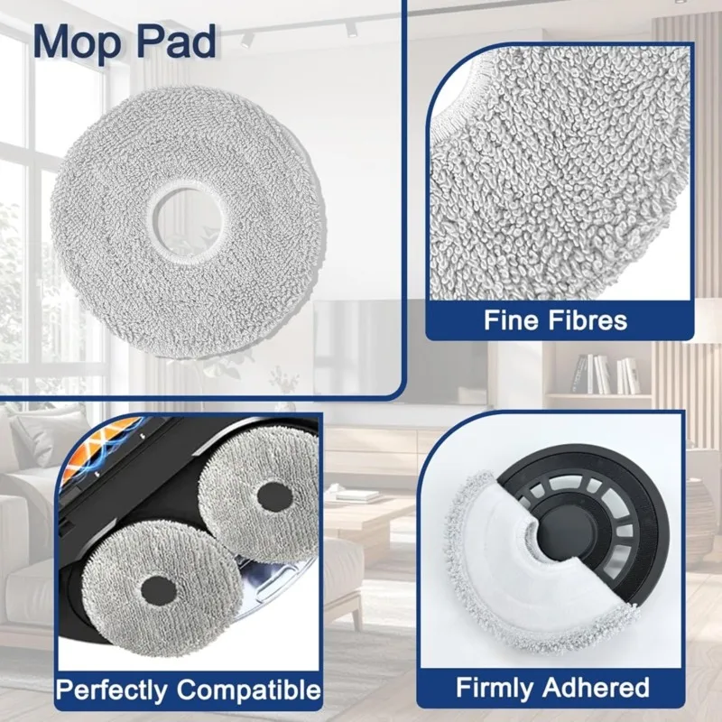 

NEW HOT In Stock-Accessories For H50 PRO/OV42GL Robot Vacuum Cleaner Spare Parts Main Side Brush Mop Cloth HEPA Filter Du