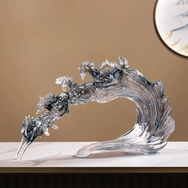 Exquisite Horse Decoration, Handicraft, Fortune, Office, Living Room, Household Horse to Success, Desktop Arts and Crafts