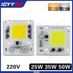 LED Integrated 25W 35W 50W 220V Driver-Free 25x25MM 58x50MM COB Light Source 220V Linear LED Lamp Beads 5850 Floodlight