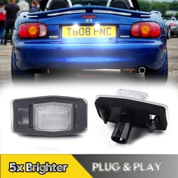 2Pcs Canbus LED 번호 번호판 조명 램프 포드 이스케이프 매버릭 레이저 Lynx Mazda 323 Miata MX-5 MPV Protege Tribute