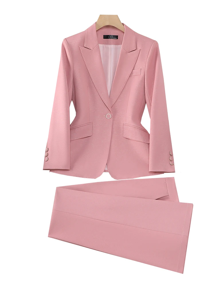 

Женский деловой брючный костюм для офиса, комплект из 2 предметов