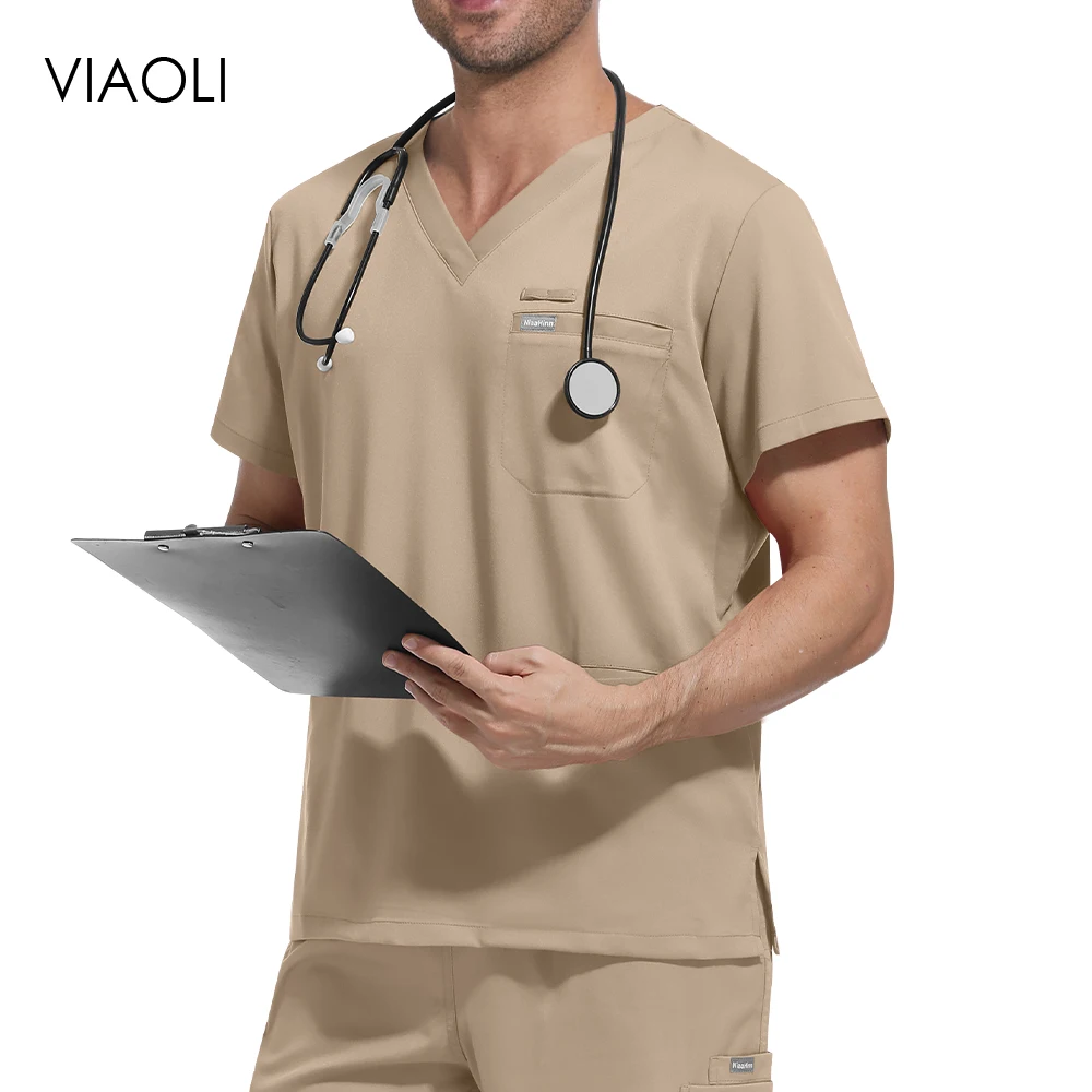 Vêtements de travail d'hôpital pour femmes et hommes, vêtements de travail cliniques, uniforme chirurgical de haute qualité, magasin d'animaux, costume de travail de pharmacie, ensemble d'uniforme médical