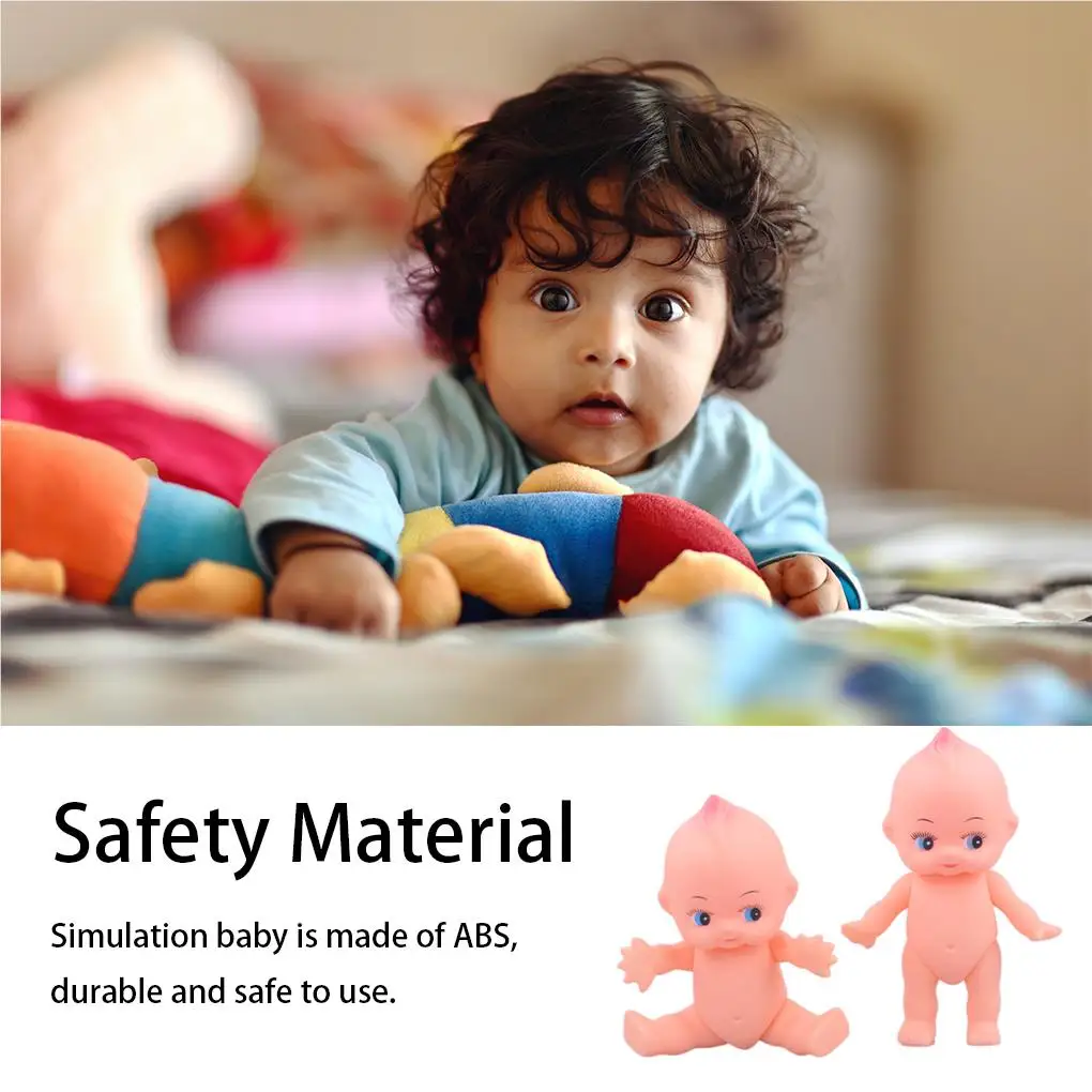 Silicone Doll Simple Design with Blue Eyes Fake Newborn Lovely Simulation Infant Child Play House Educational Toy