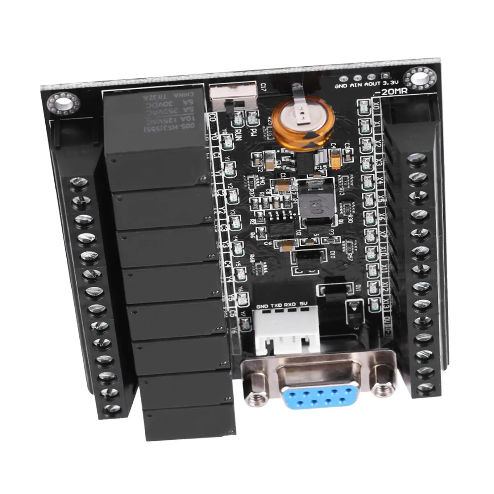 FX1N DC24 20MR PLC Controller Industrial Control Board Logic Motor Regulator