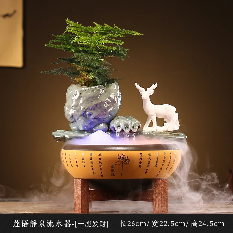 Smoke Fountain Incense Burner Eletric Backflow Large Incense Burner Ceramic Light Large Encensoir Incense Burners Ornament