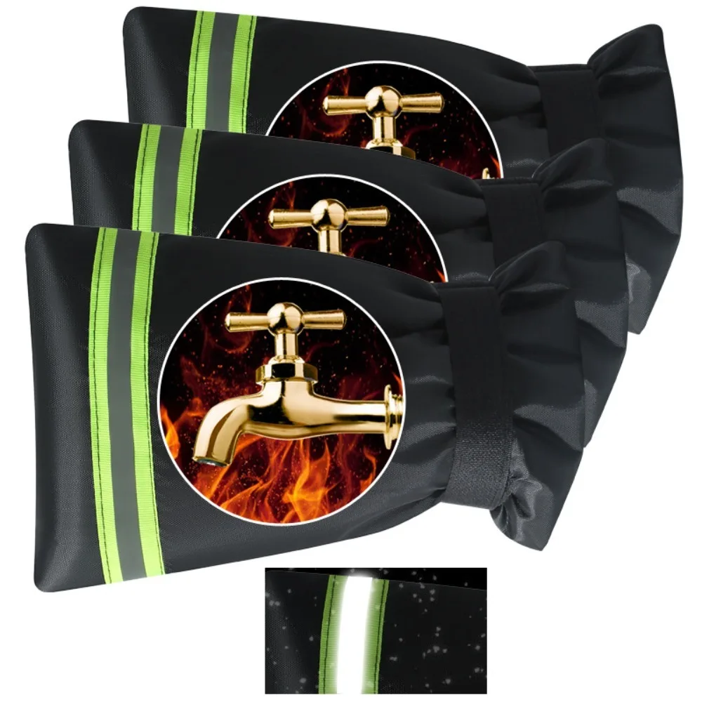 

Anti Icing Outdoor Faucet Cover Winter Freeze Protection Insulated Spigot Cover with Reflective Strips