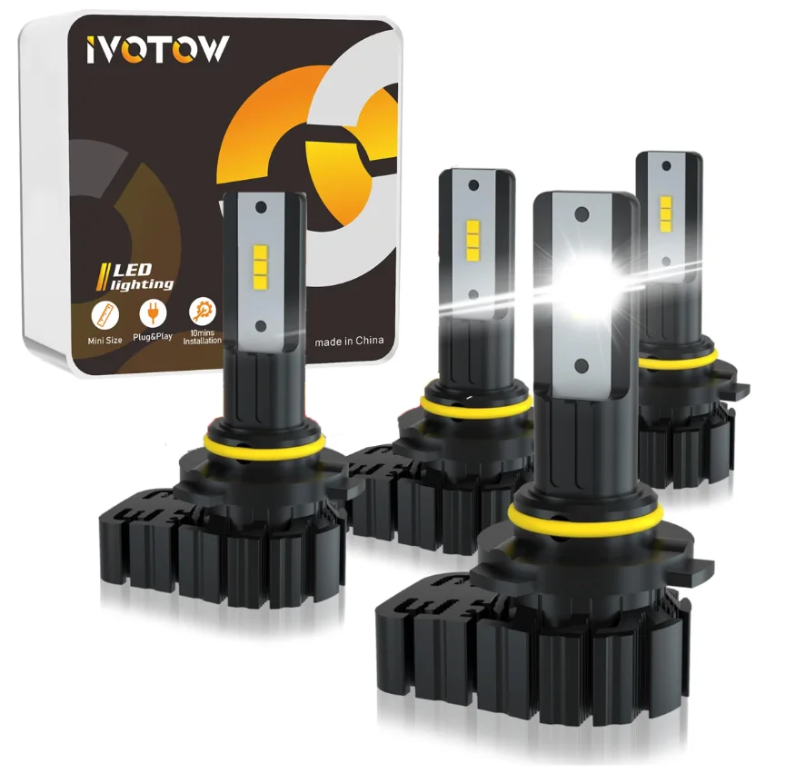 

Can Am Renegade Commander Maverick 1000R Headlights 415129249 Bulbs, High and Low Beam Combo, Can-Am ATV UTV Lights 6000K 4Pack